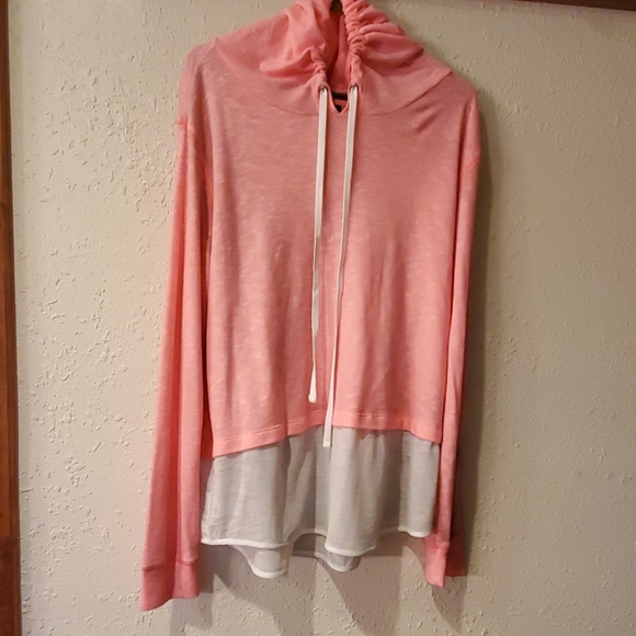 City Streets Tops - Cowl neck hoodie